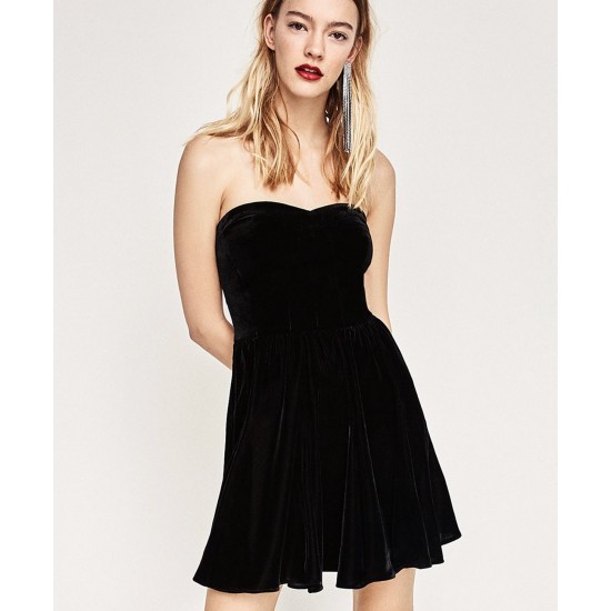 VELVET MINI DRESS